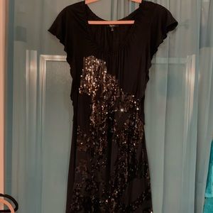 Express black dress, with some sequin.